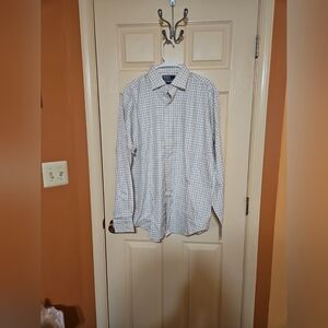 Mens Plaid Ralph Lauren Regent Classic Fit Long Sleeve Button Up Sz L 16 1/2 NWT